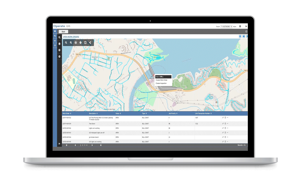 Map-centric Asset Management